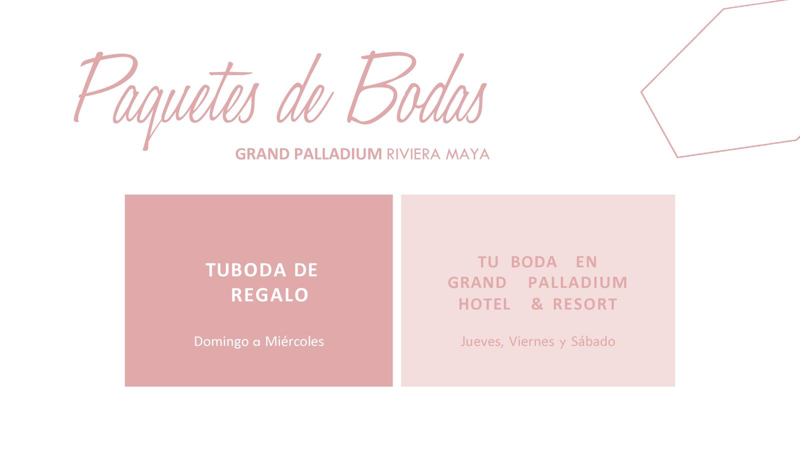 PAQUETES DE BODAS