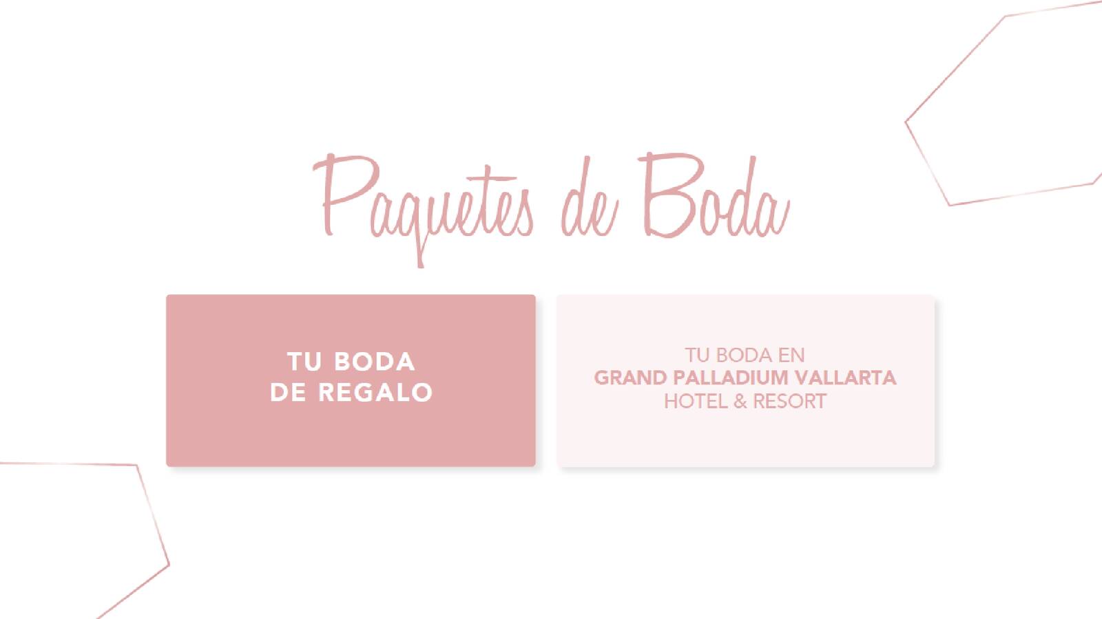 PAQUETES DE BODA