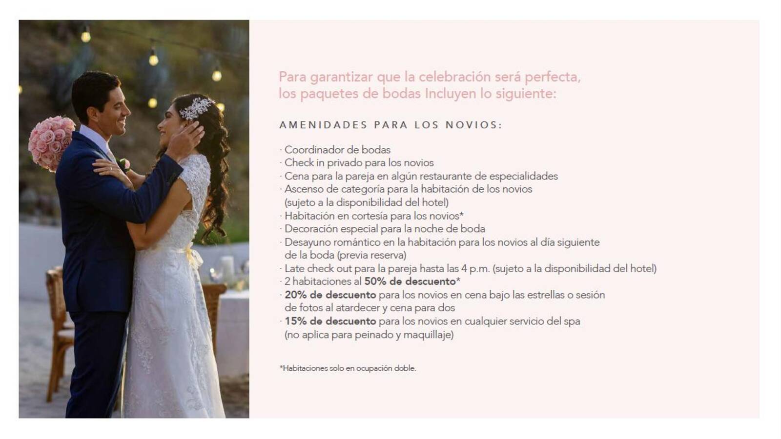 PAQUETES DE BODA