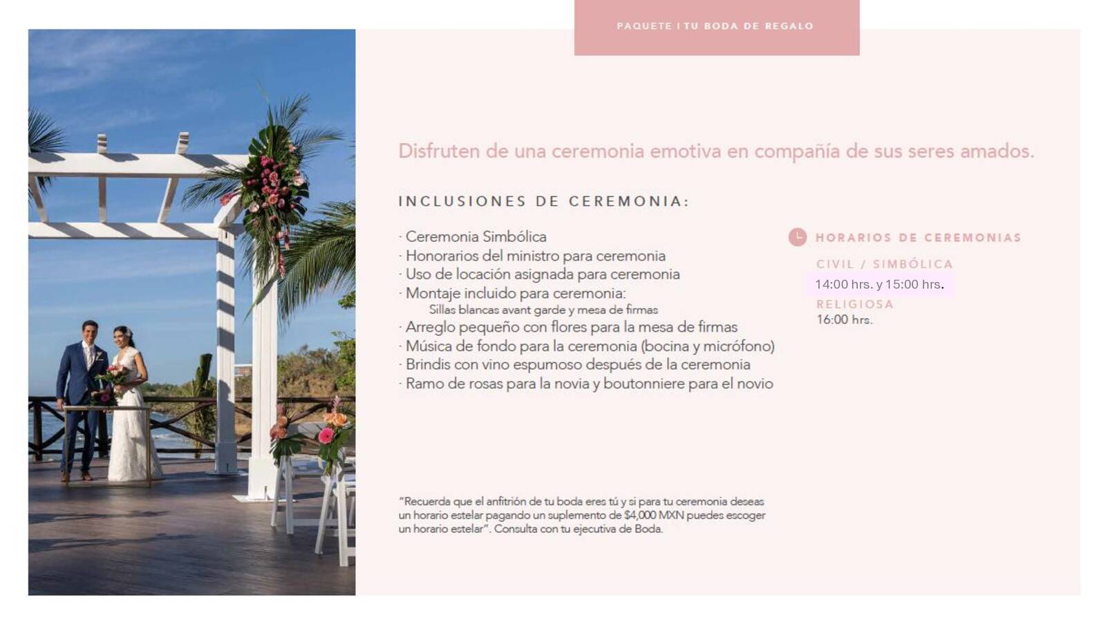 PAQUETES DE BODA