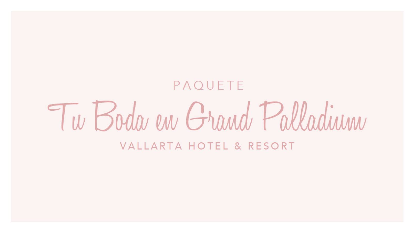 PAQUETES DE BODA