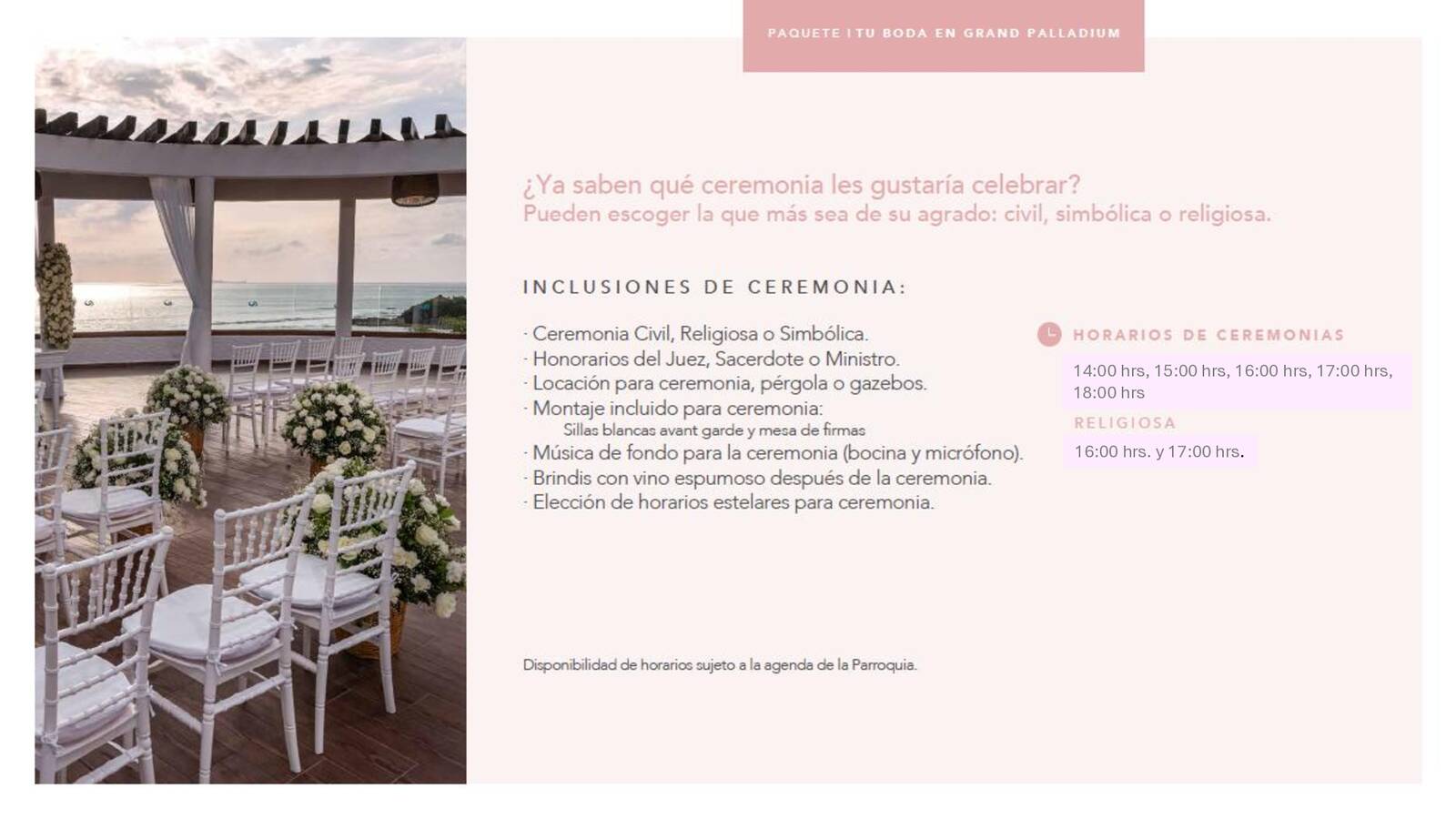 PAQUETES DE BODA