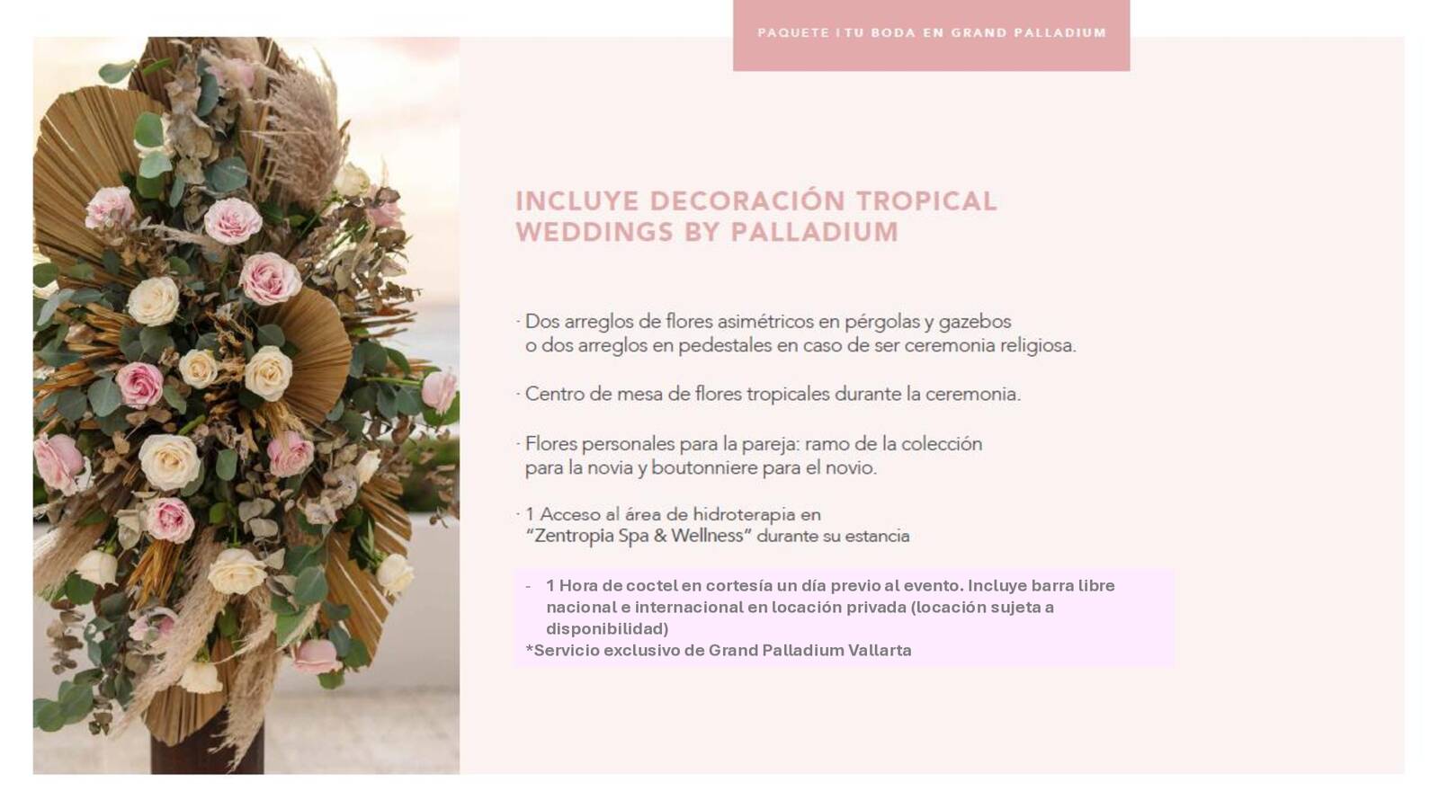 PAQUETES DE BODA