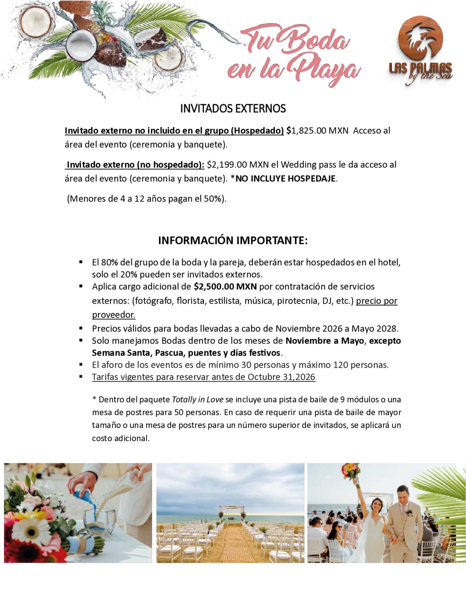 PREVENTA PAQUETES DE BODA