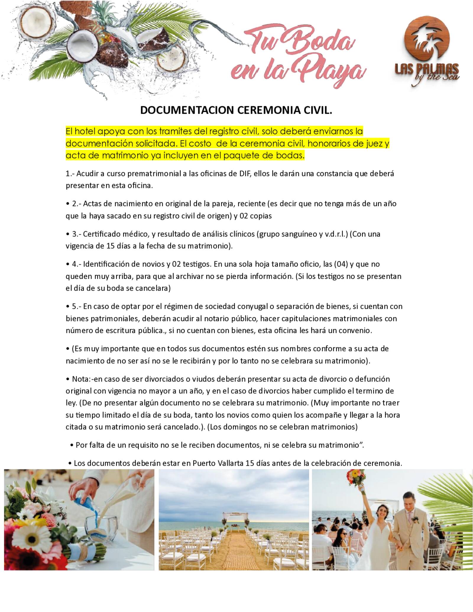 PREVENTA PAQUETES DE BODA