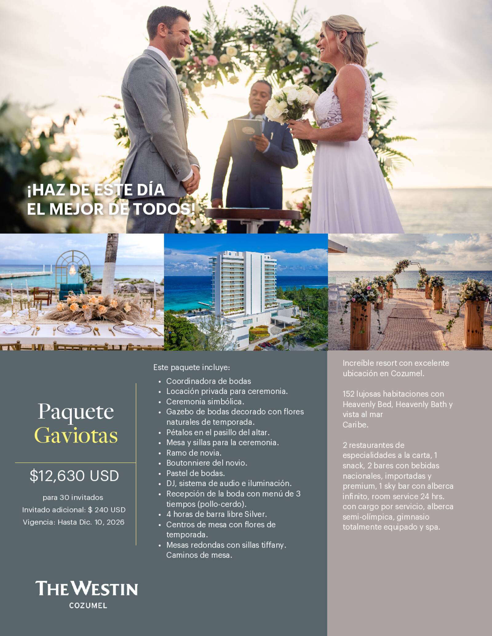 PAQUETE DE BODA