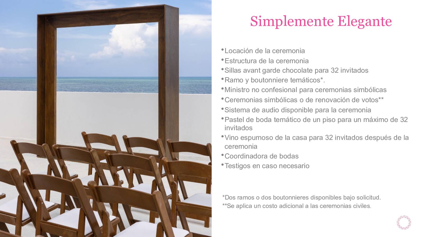 paquete de bodas