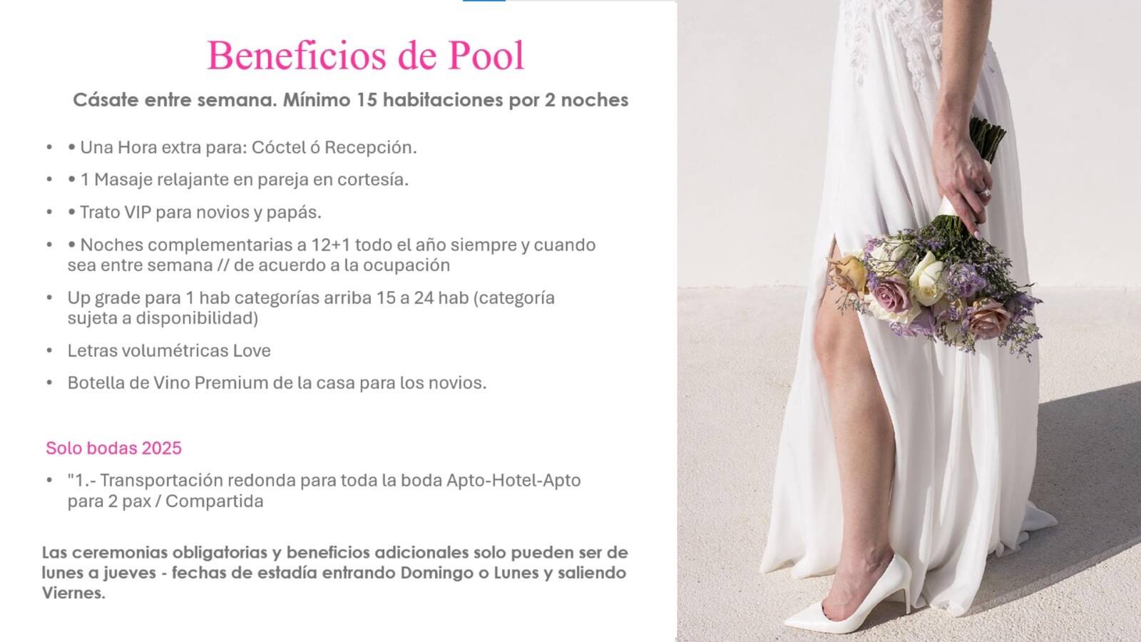 paquete de bodas