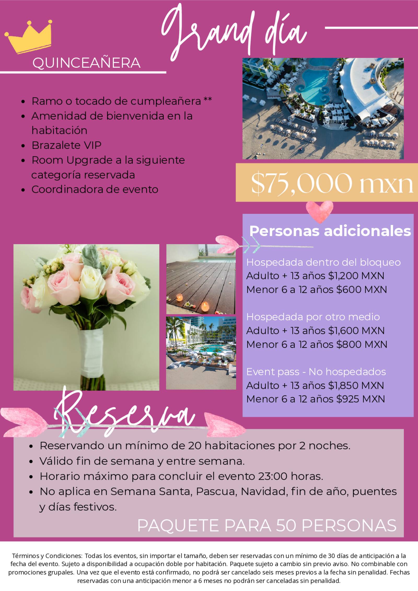 brochure de xv a�os