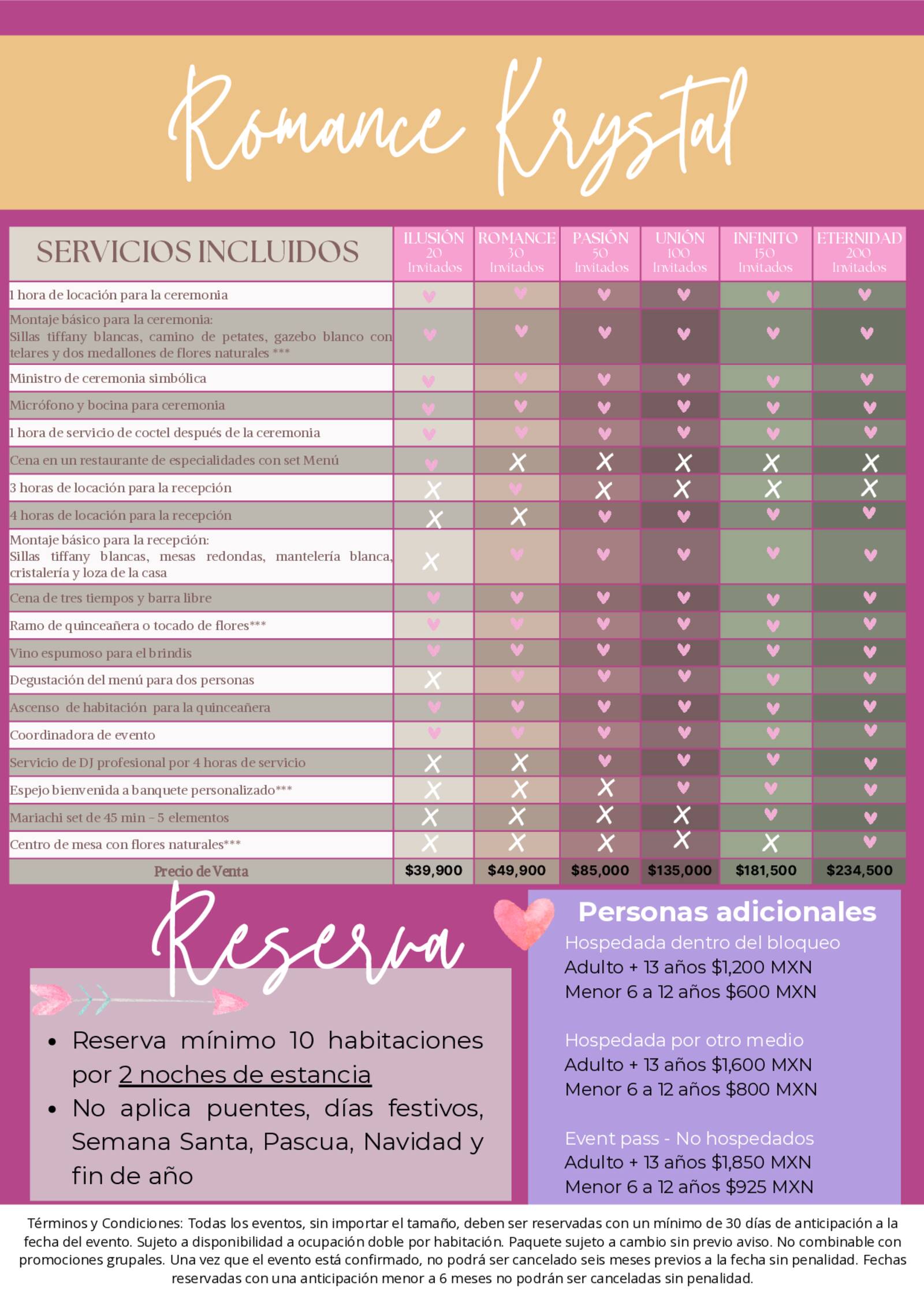 brochure de xv a�os