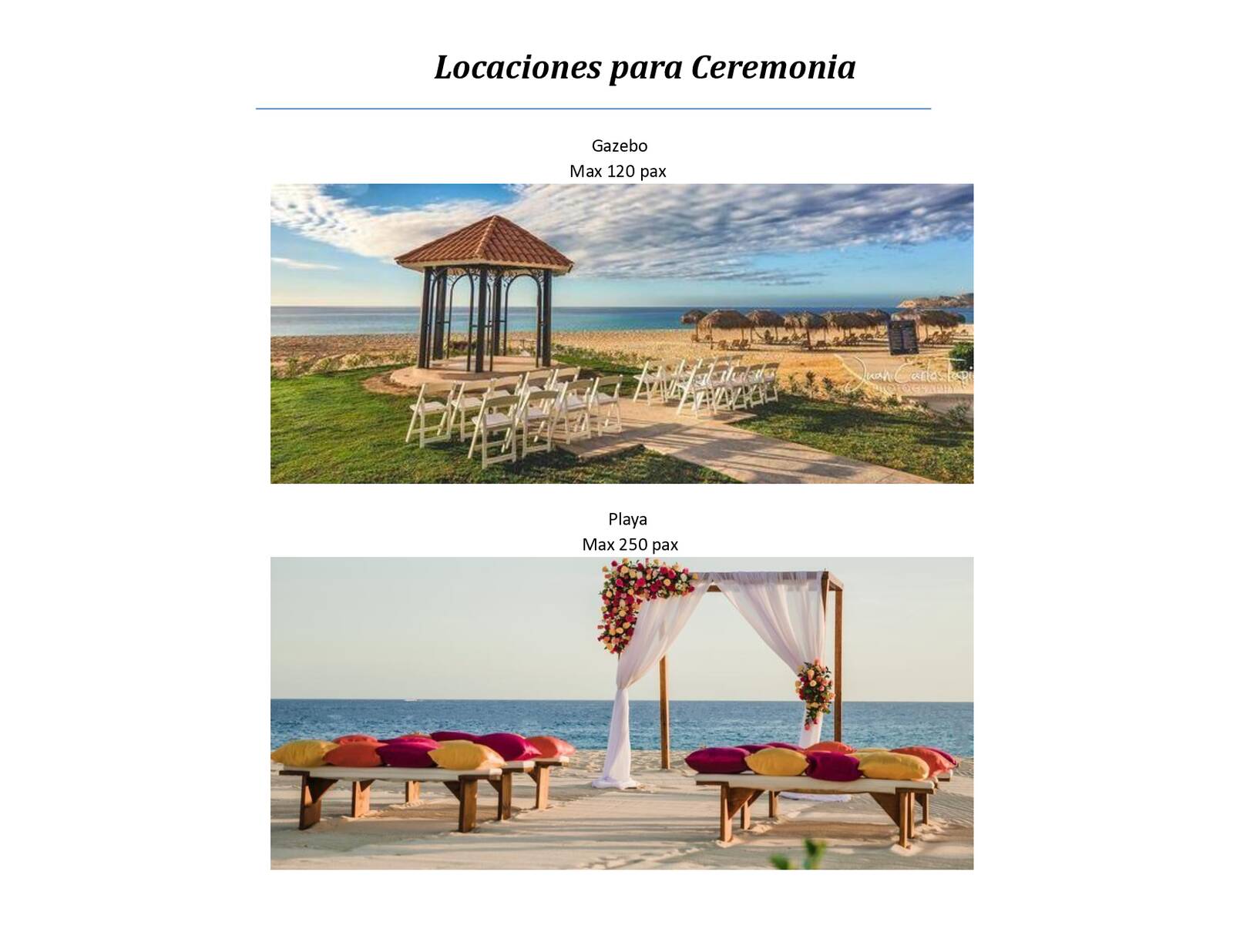 PAQUETES DE BODAS