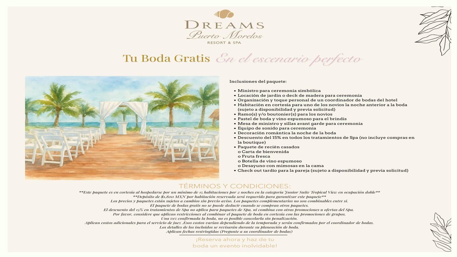 PAQUETES DE BODAS